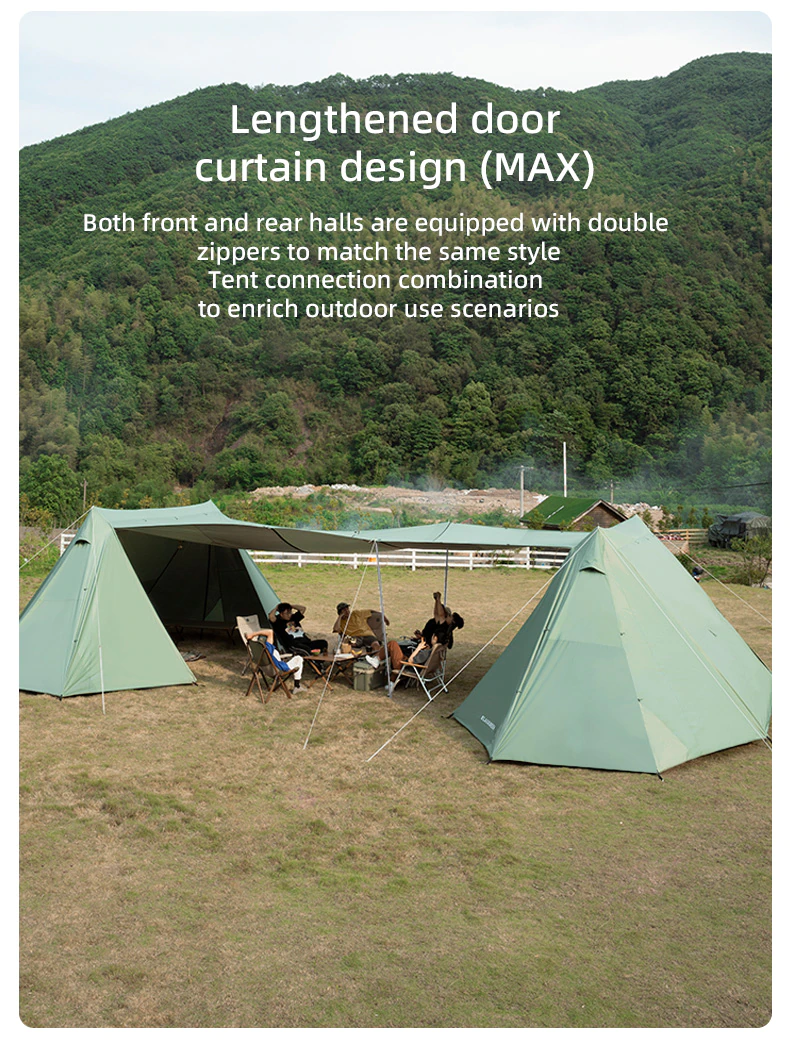 Cheap Goat Tents Blackdeer Shelter Tent Camping Silver Coated Big Tent Canopy Sunshade Rainproof Outdoor Camping Tarp   